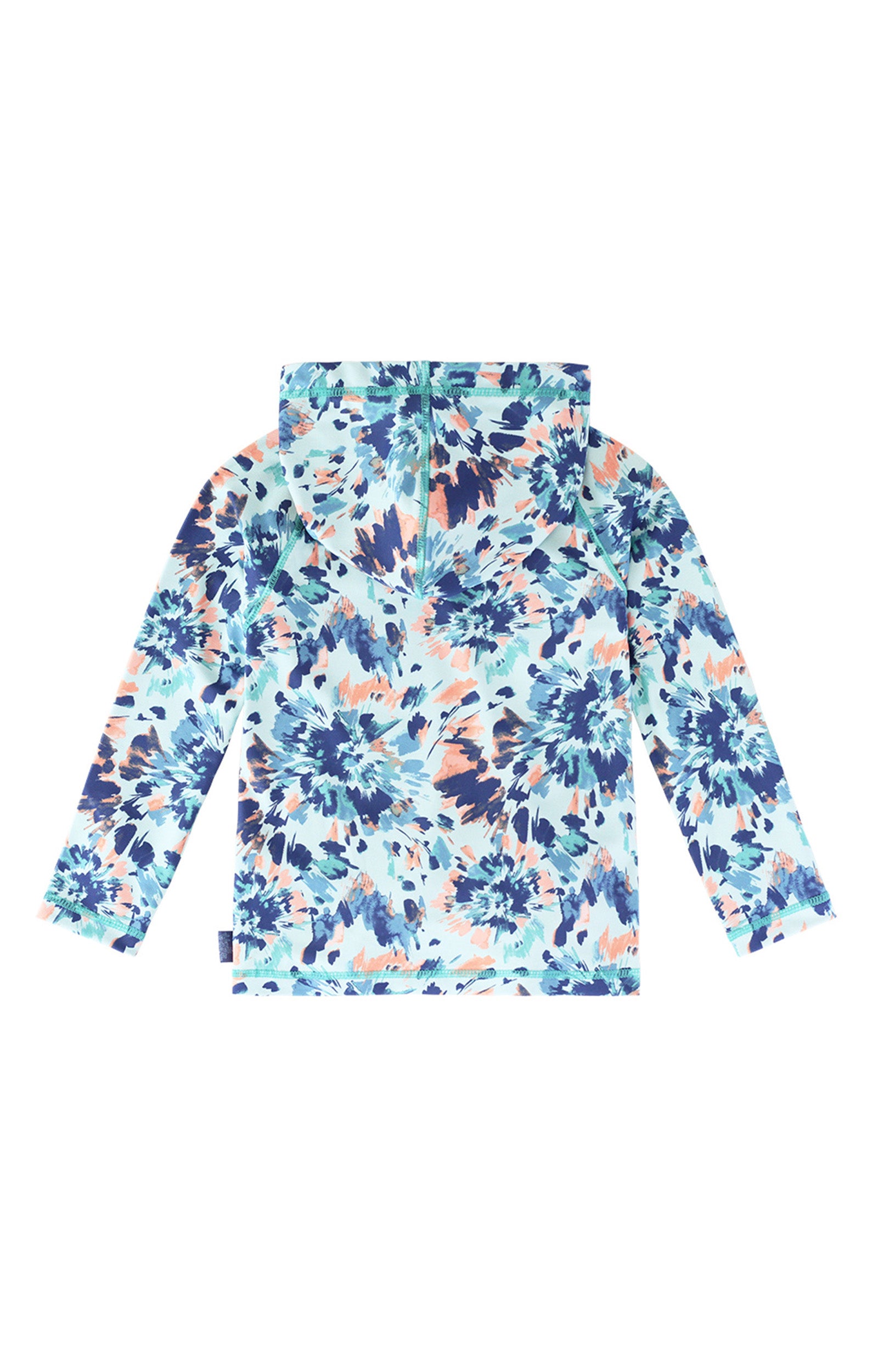 back of the girls pullover hoodie in yosemite tie dye|yosemite-tie-dye