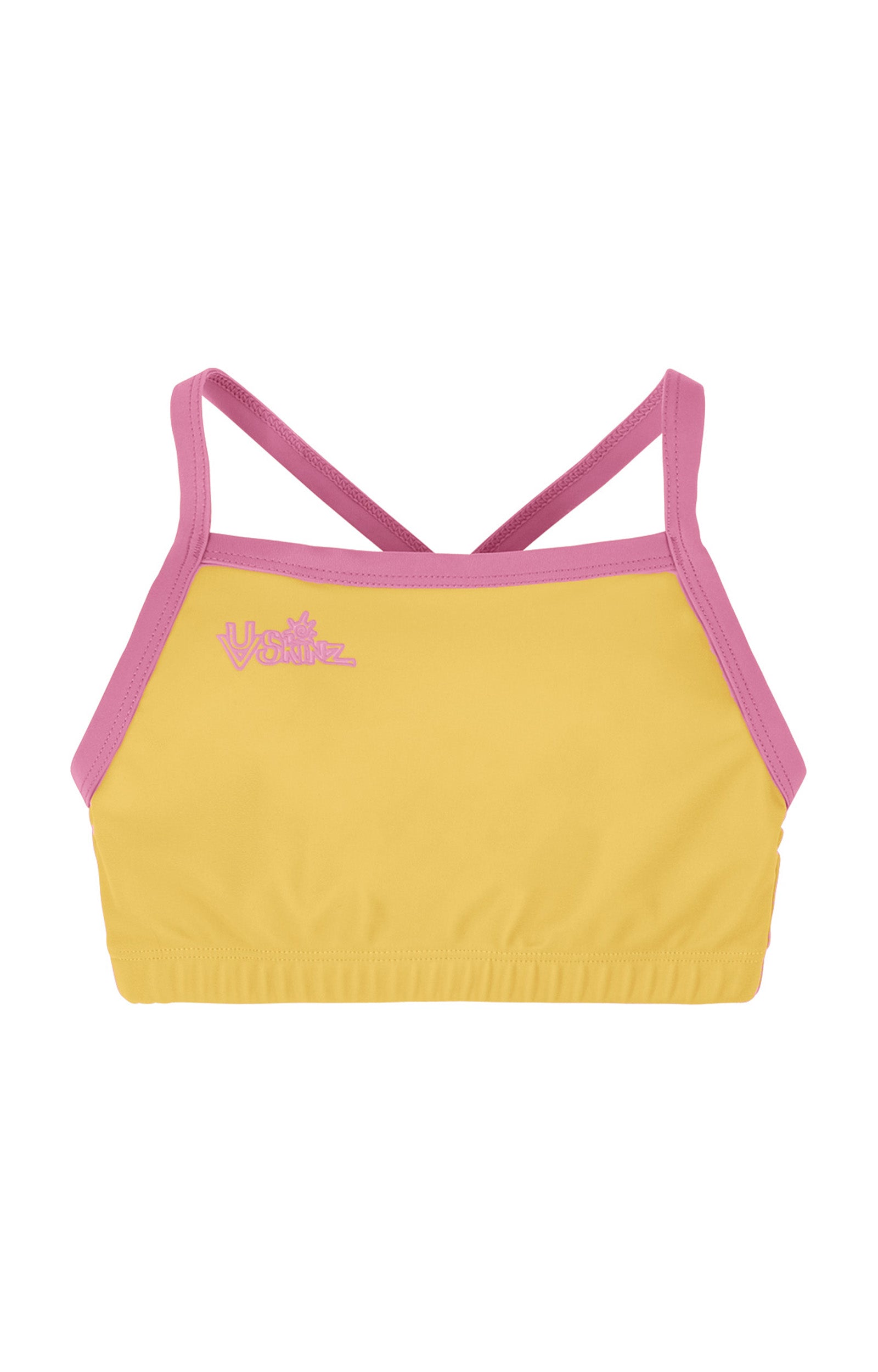 girls swim bra|marigold-wild-rose