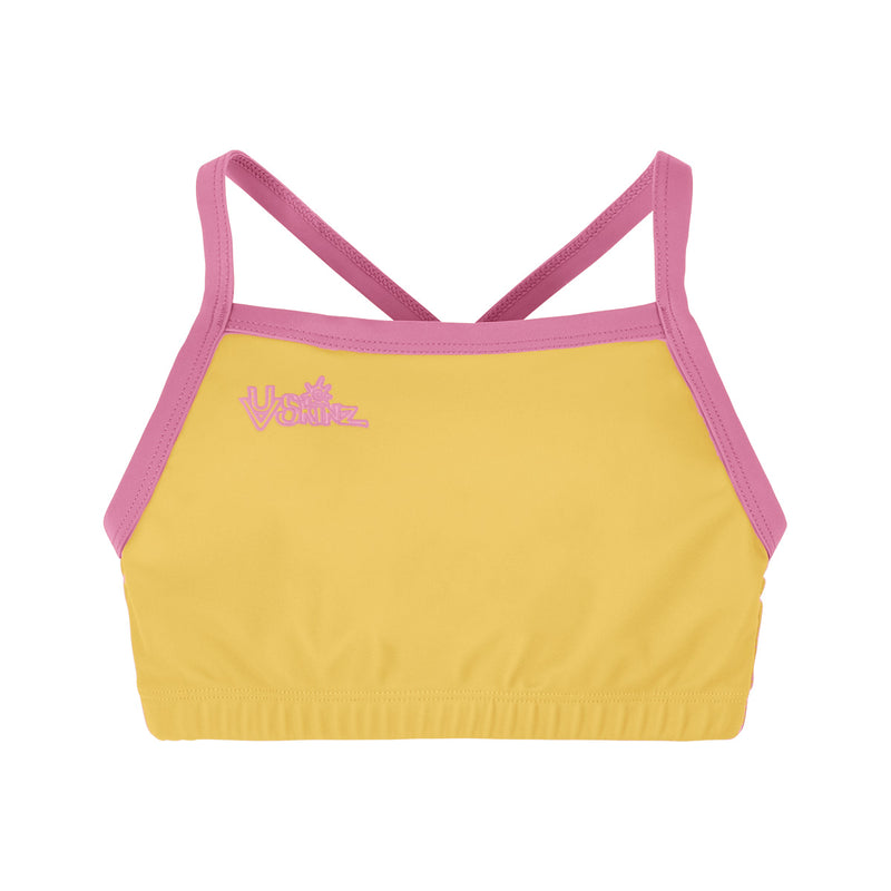 girls swim bra|marigold-wild-rose