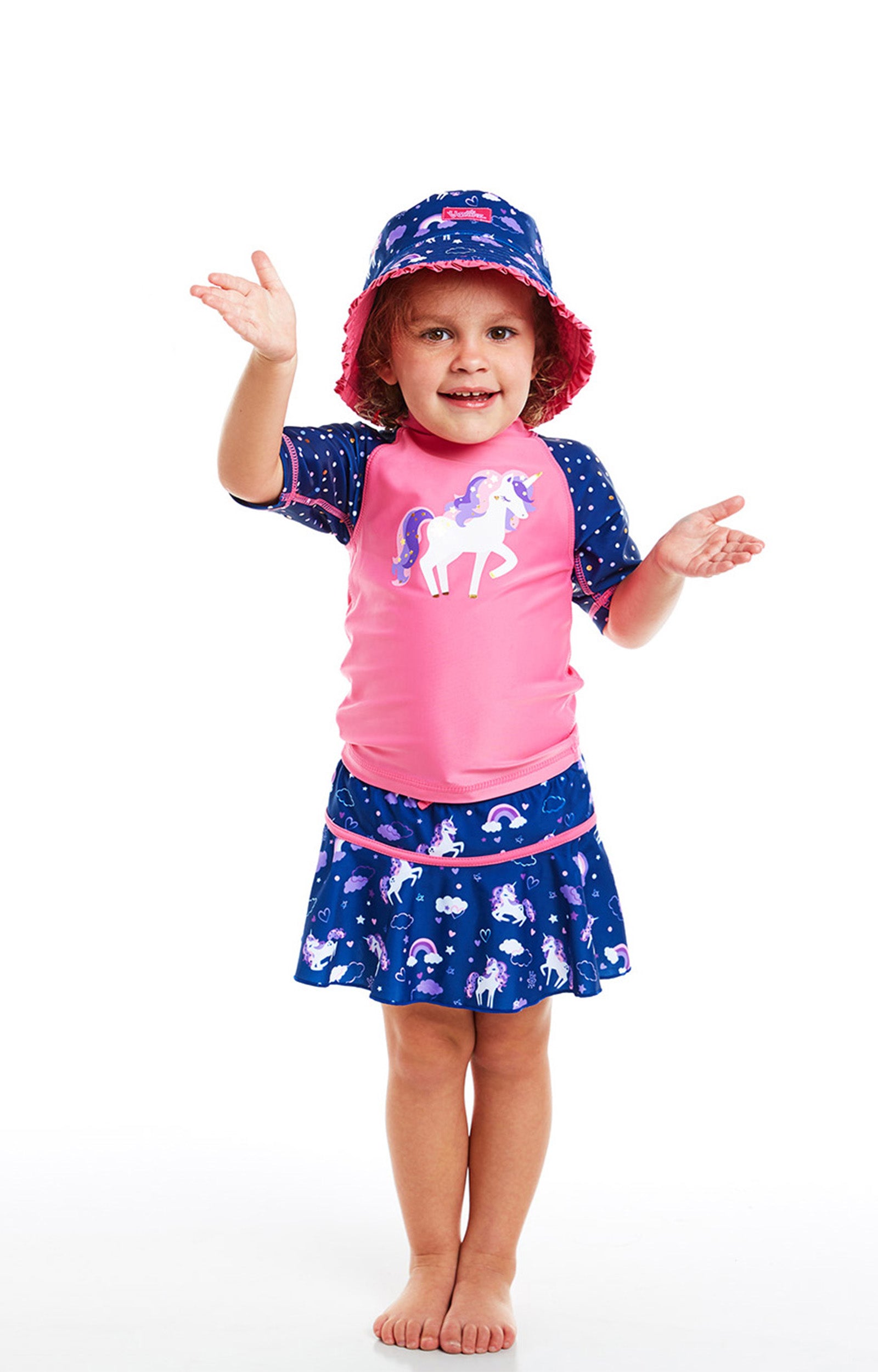 Girl's 3PC Sun & Swim Set