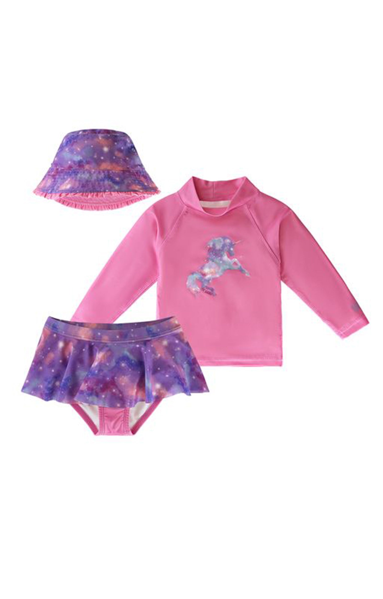 Girl's 3PC Sun & Swim Set