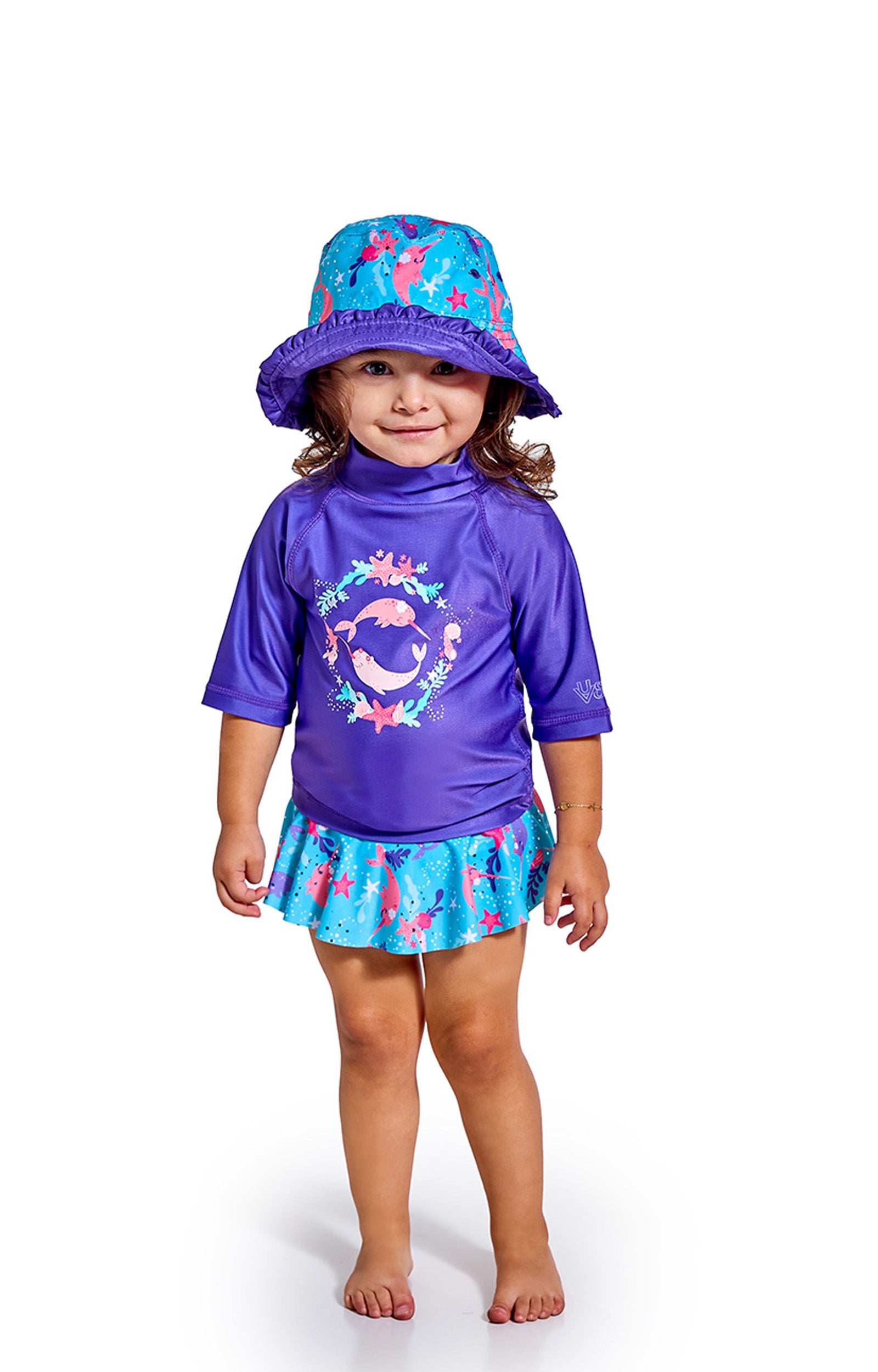 Girl's 3PC Sun & Swim Set