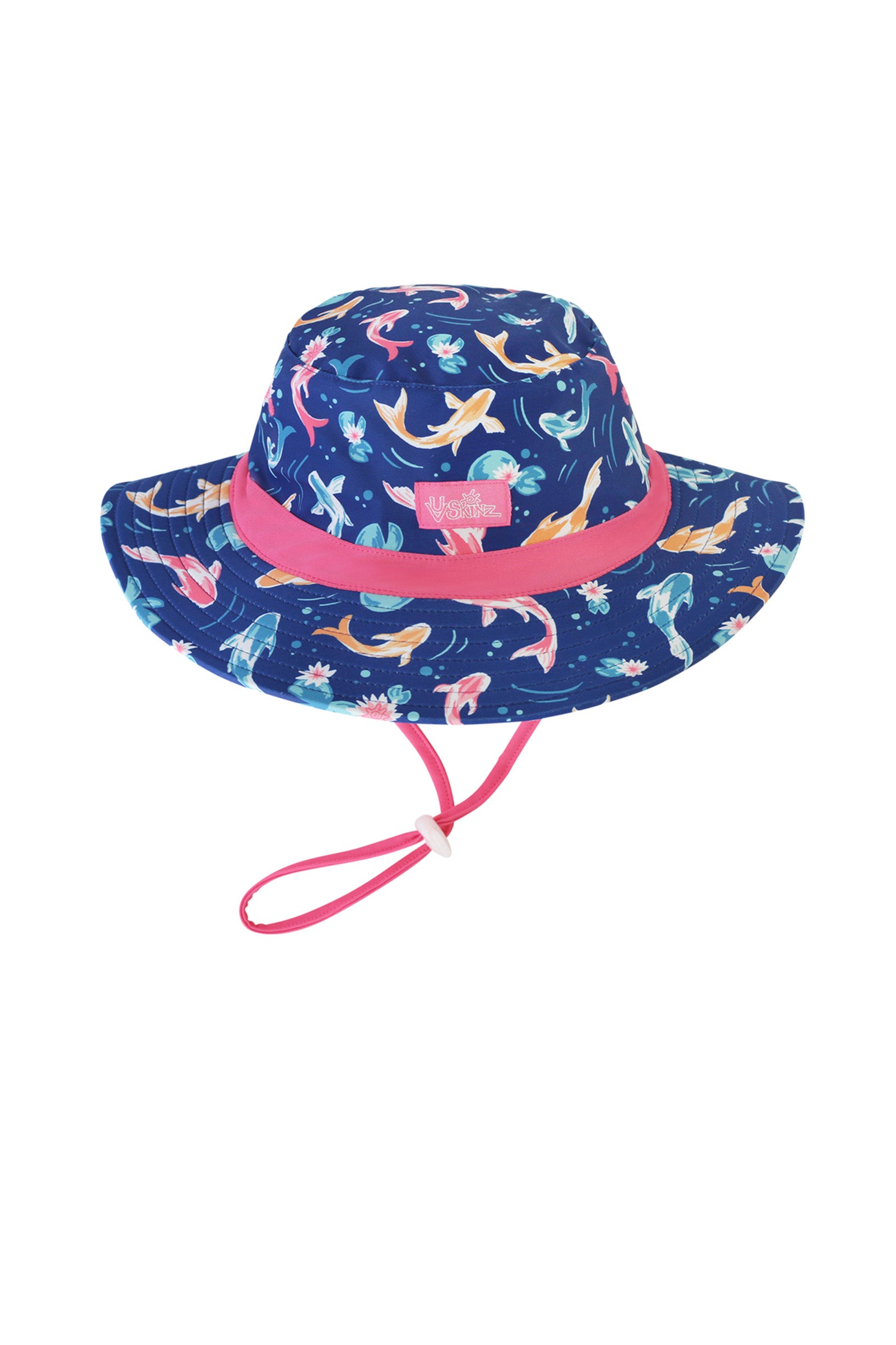 UV Skinz's girl's swim hat in lily koi