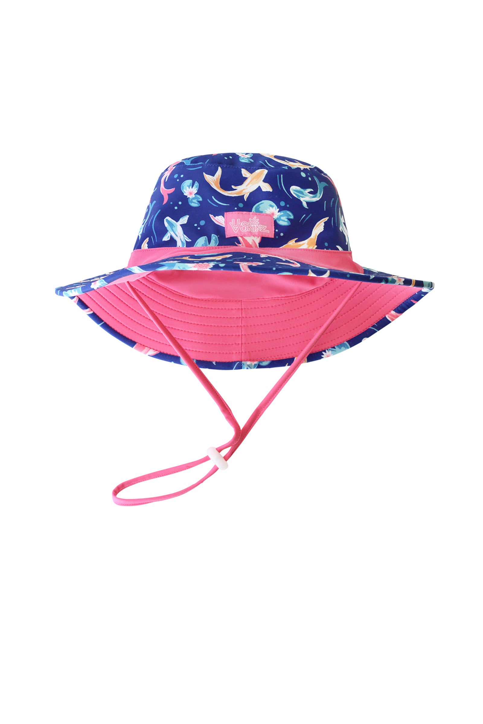 Girl's swim hat in lily koi