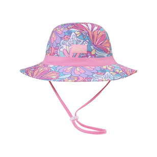 girls swim hat|mosaic-butterflies