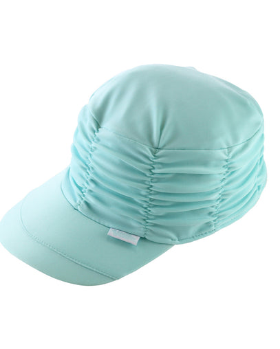 girl's ruched swim cap in aruba|aruba
