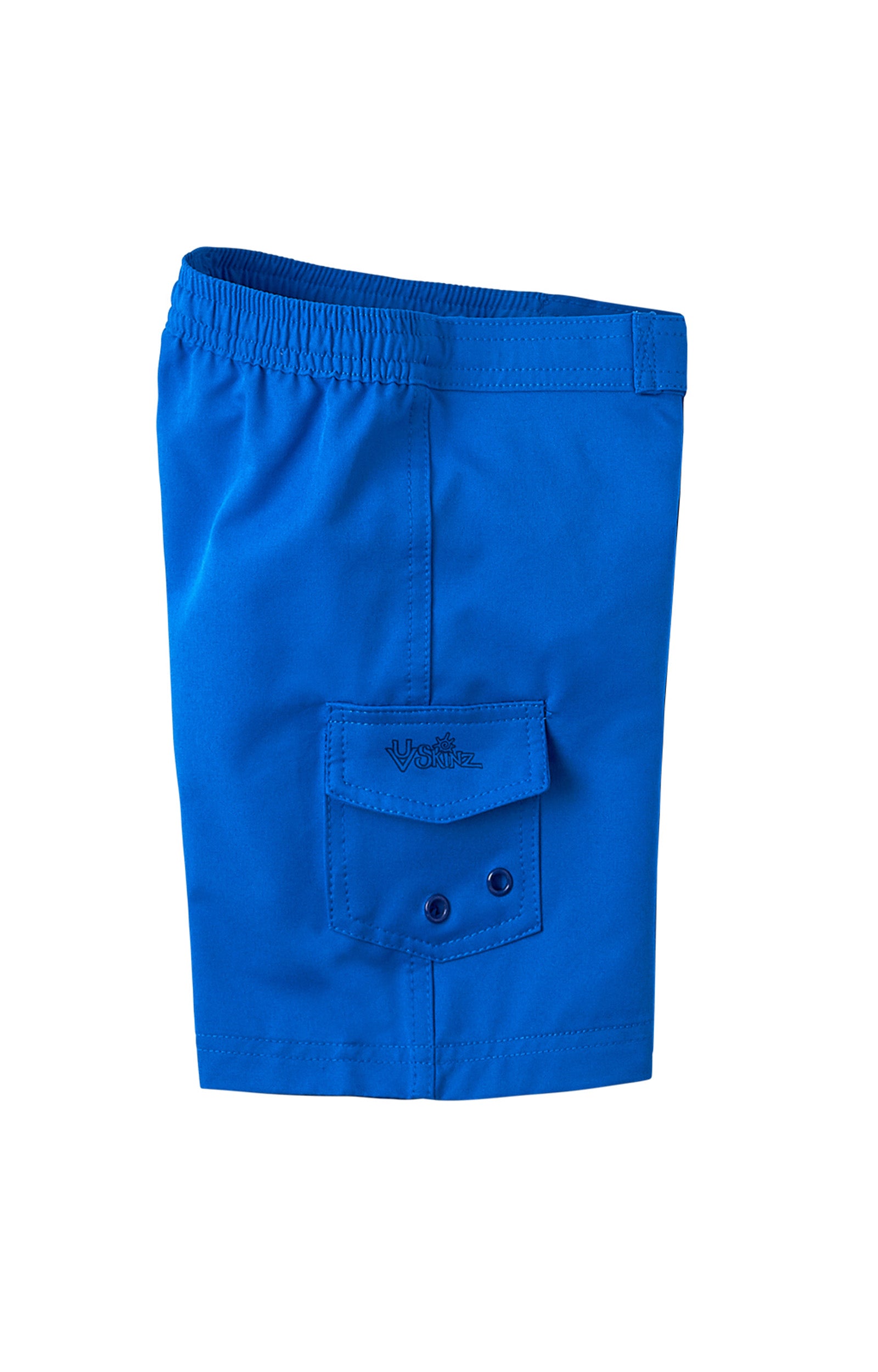 Pocket View of the Boy's Classic Board Shorts in Royal|royal
