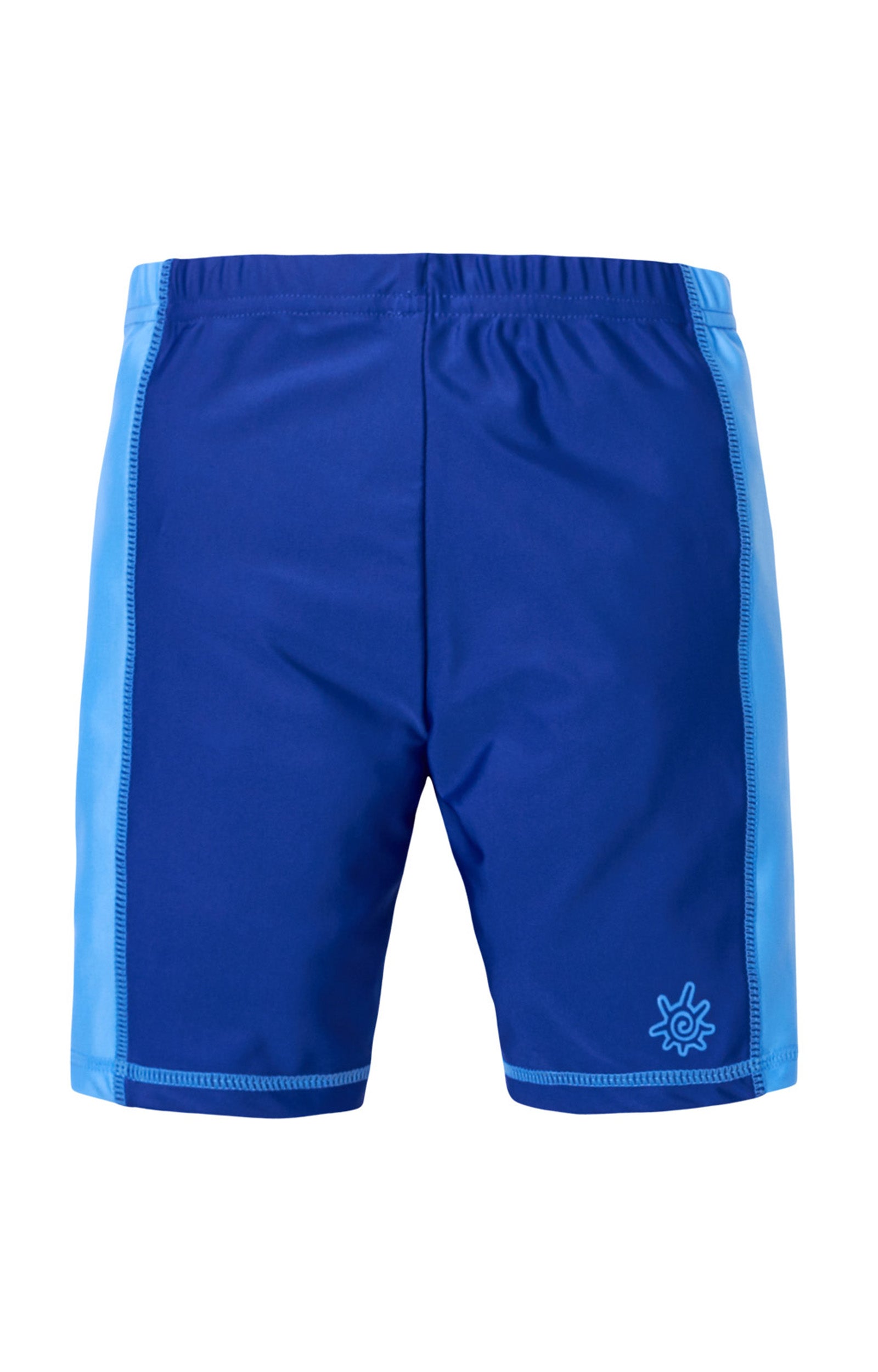 back of the boy's swim shorts in navy ocean blue|navy-ocean-blue