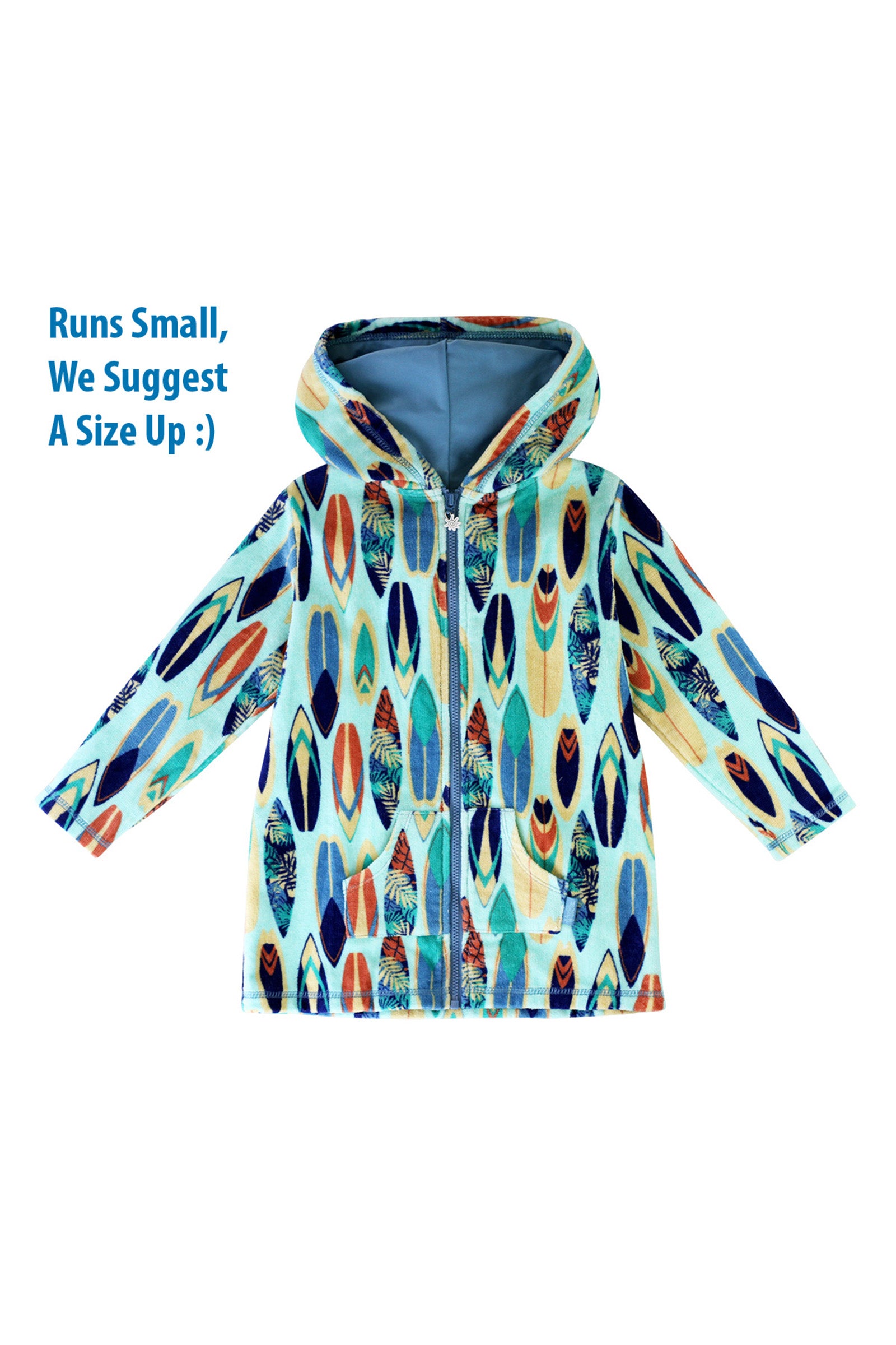 Boy's Hooded Terry Beach Cover-Up