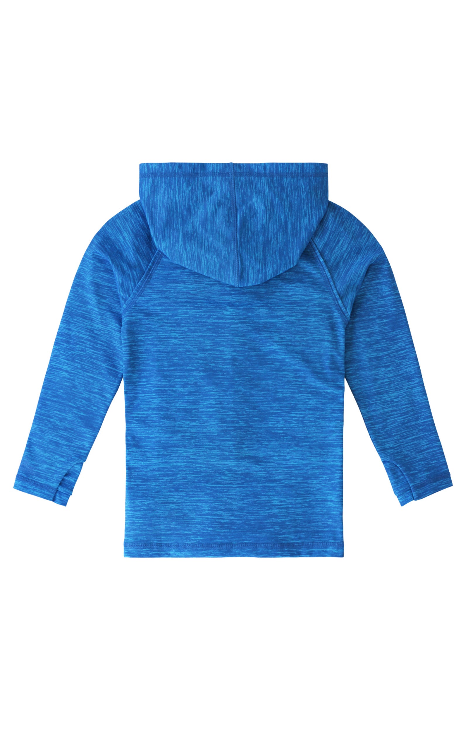 back of the boy's zip up hoodie in belize jaspe|belize-jaspe