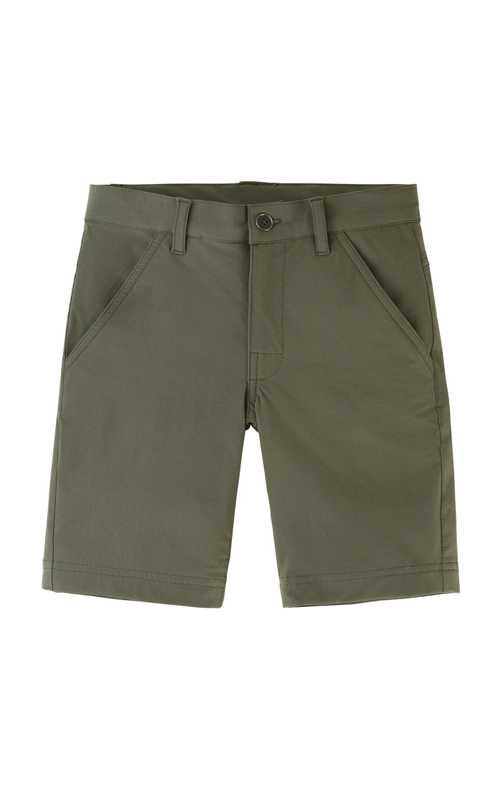 Boy's UPF Fairway Shorts in Deep Olive|deep-olive