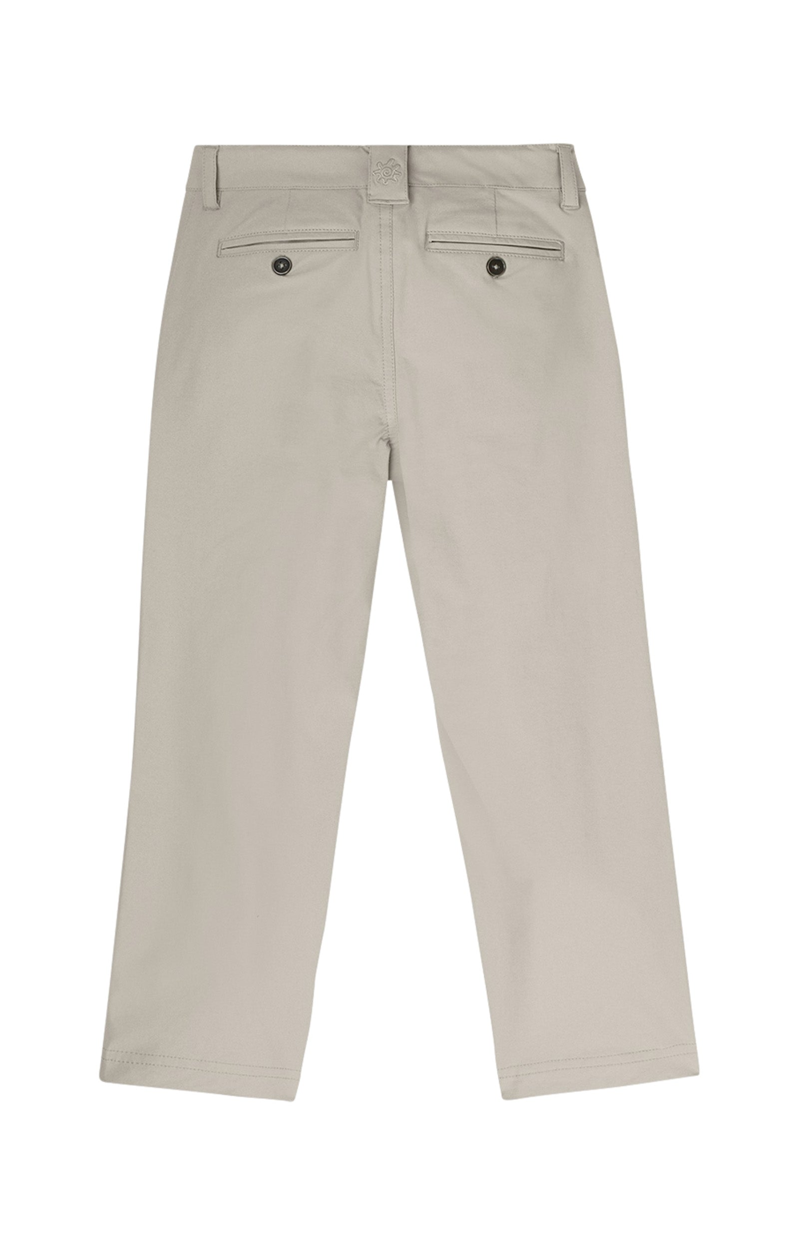 back of the boys fairway pants in stone|stone