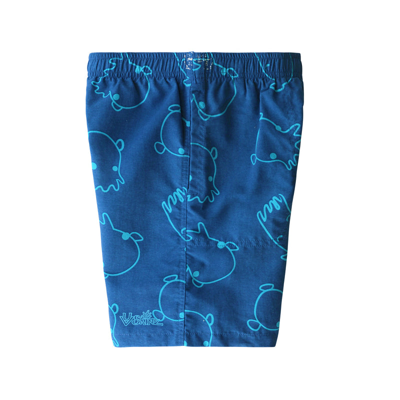 side of the boys beach shorts in inky octopus|inky-octopus