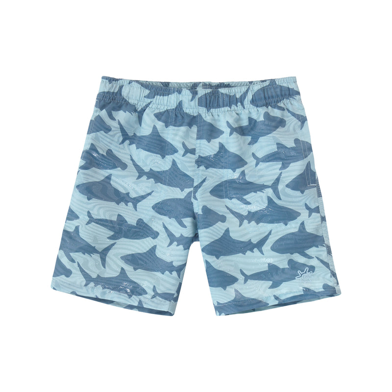 boys magic print beach shorts|magic-sharks