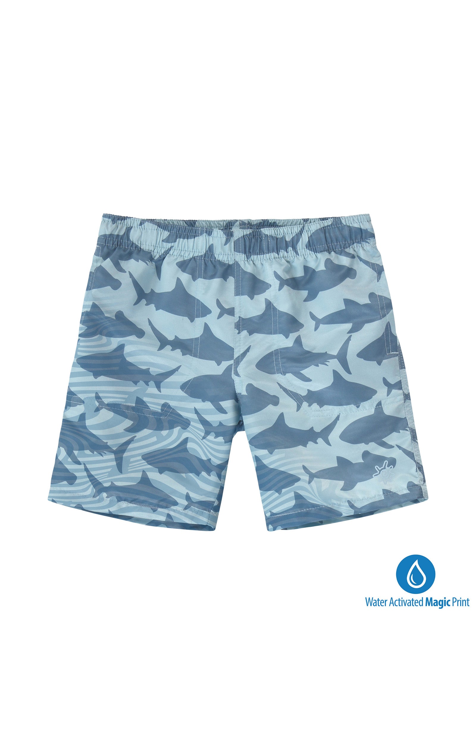 boys magic print beach shorts|magic-sharks