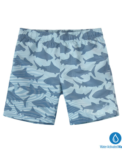 boys magic print beach shorts|magic-sharks