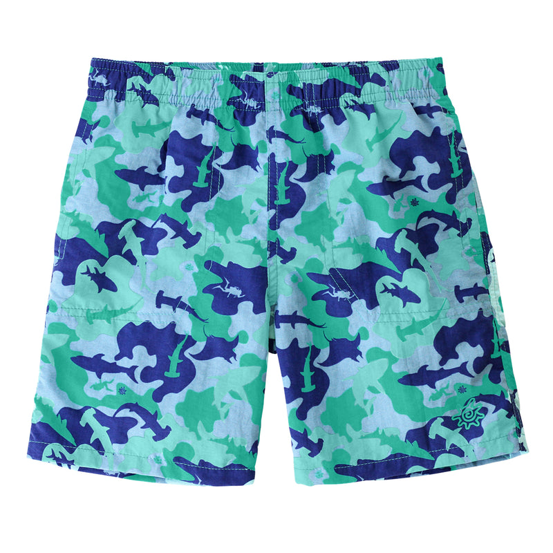 boys beach shorts in ocean camo|ocean-camo