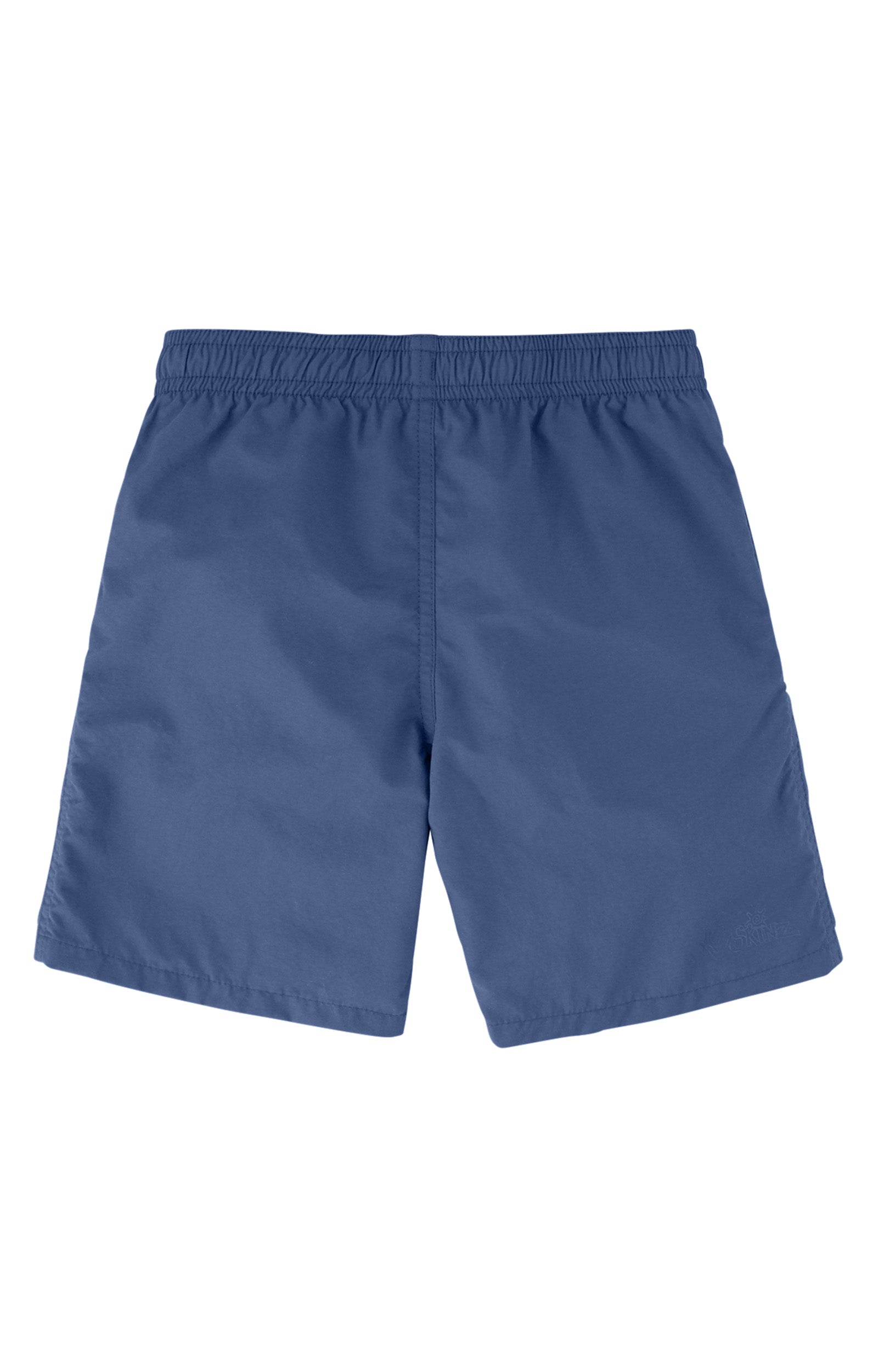 back of the boys beach shorts in washed navy|washed-navy