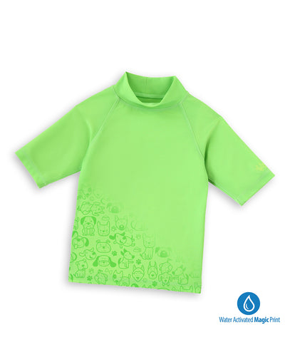 kids neon magic print sun and swim shirt|neon-pups