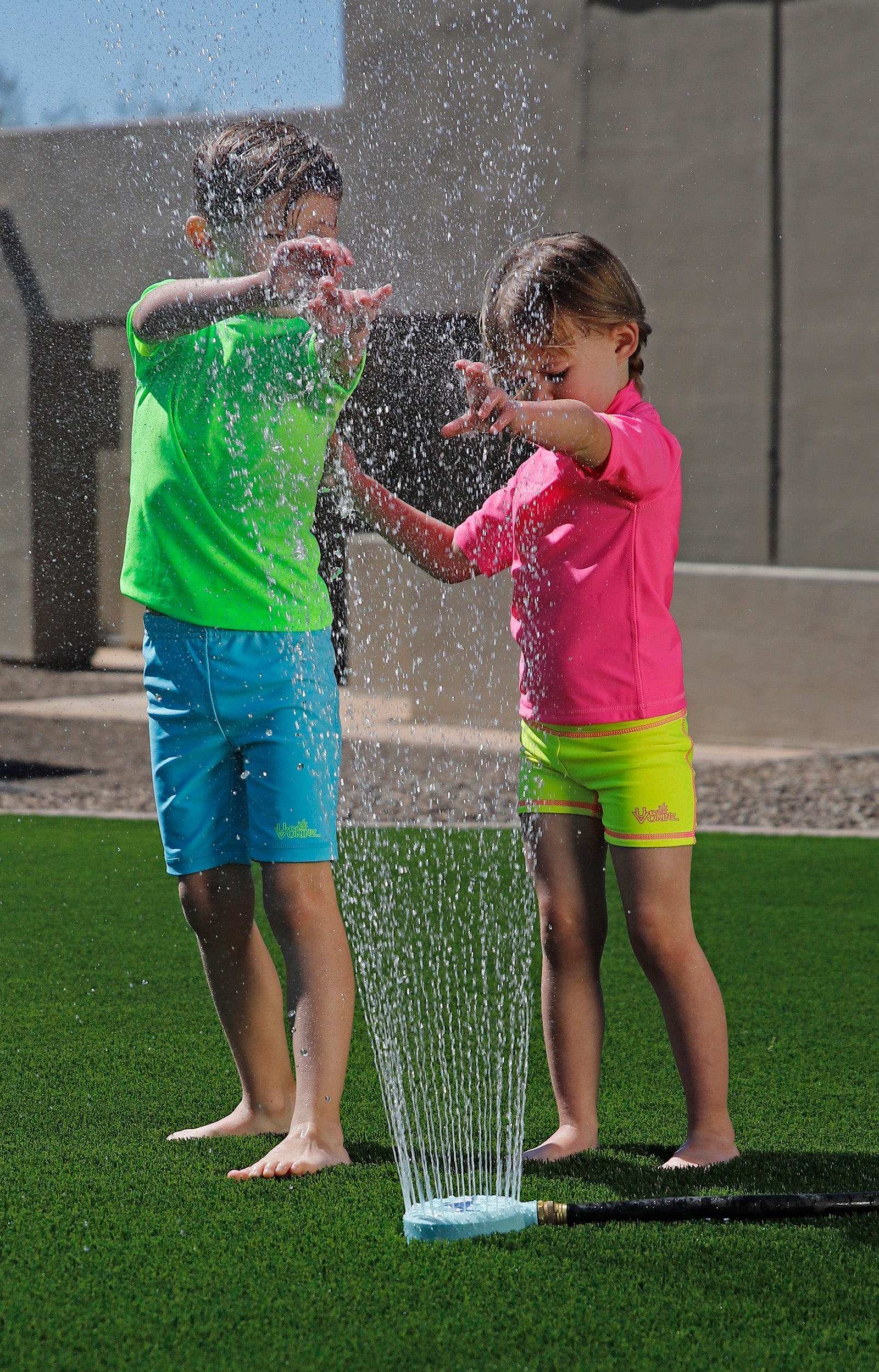 Kid's Neon Short Sleeve Sun & Swim Shirt