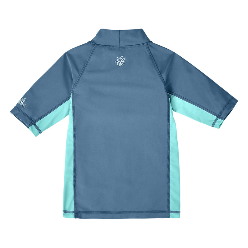 Boy's Adventure Short Sleeve Swim Shirt|shark-bite