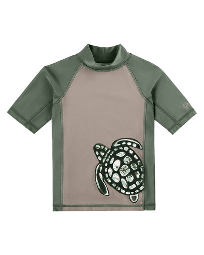 Boy's Adventure Short Sleeve Swim Shirt|turtle-cove-explorer