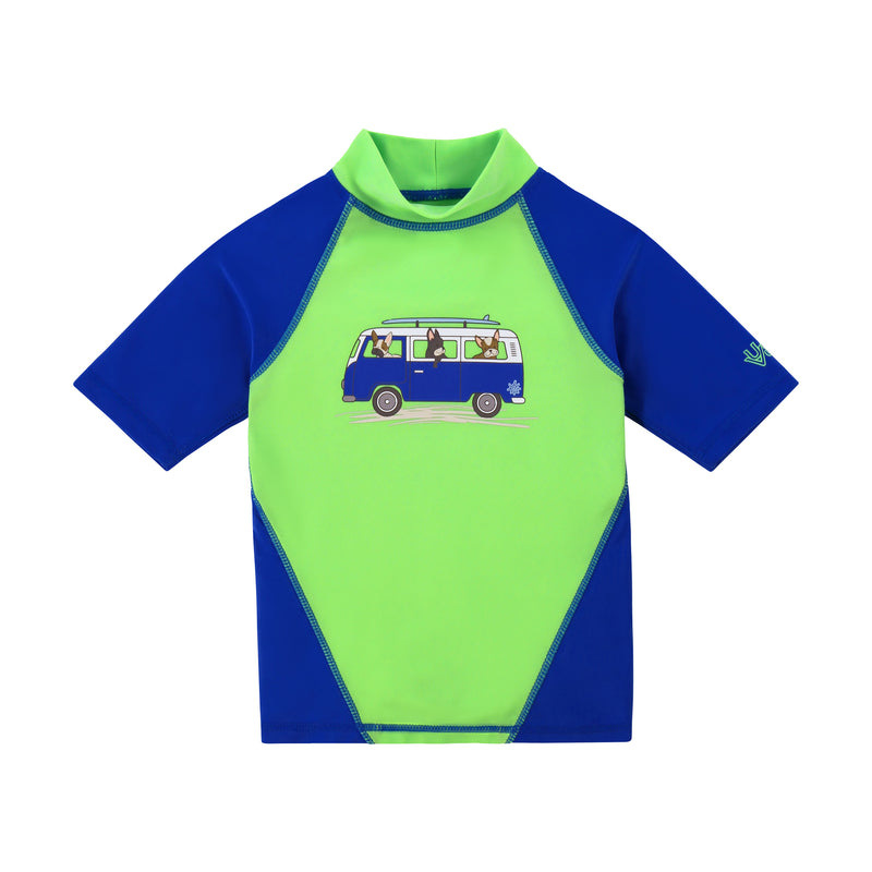 boys short sleeve sun and swim shirt|beach-day