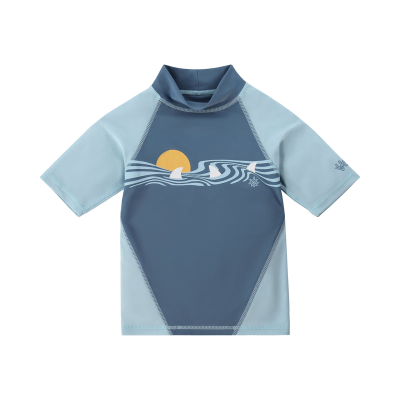 boys short sleeve sun and swim shirt|optical-waves