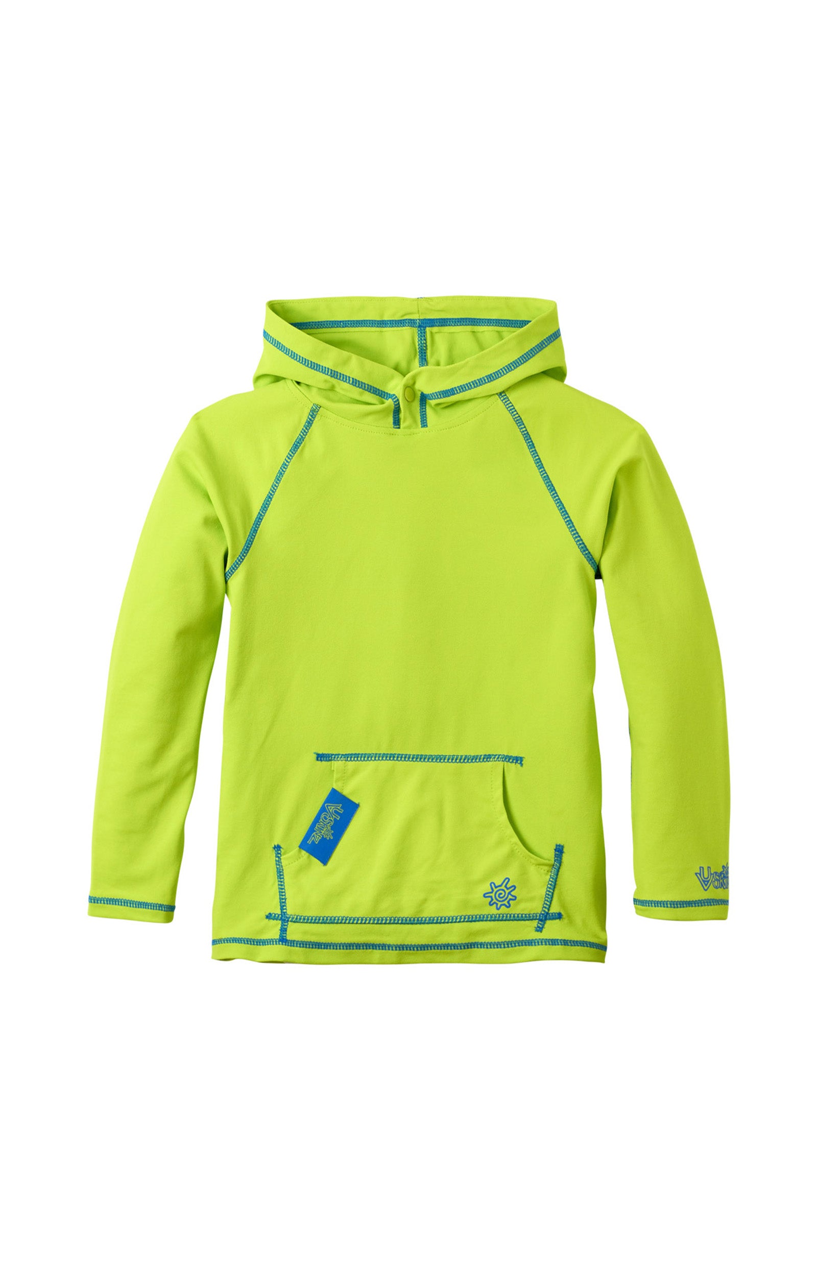 boy's pullover hoodie in lime punch|lime-punch