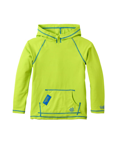 boy's pullover hoodie in lime punch|lime-punch