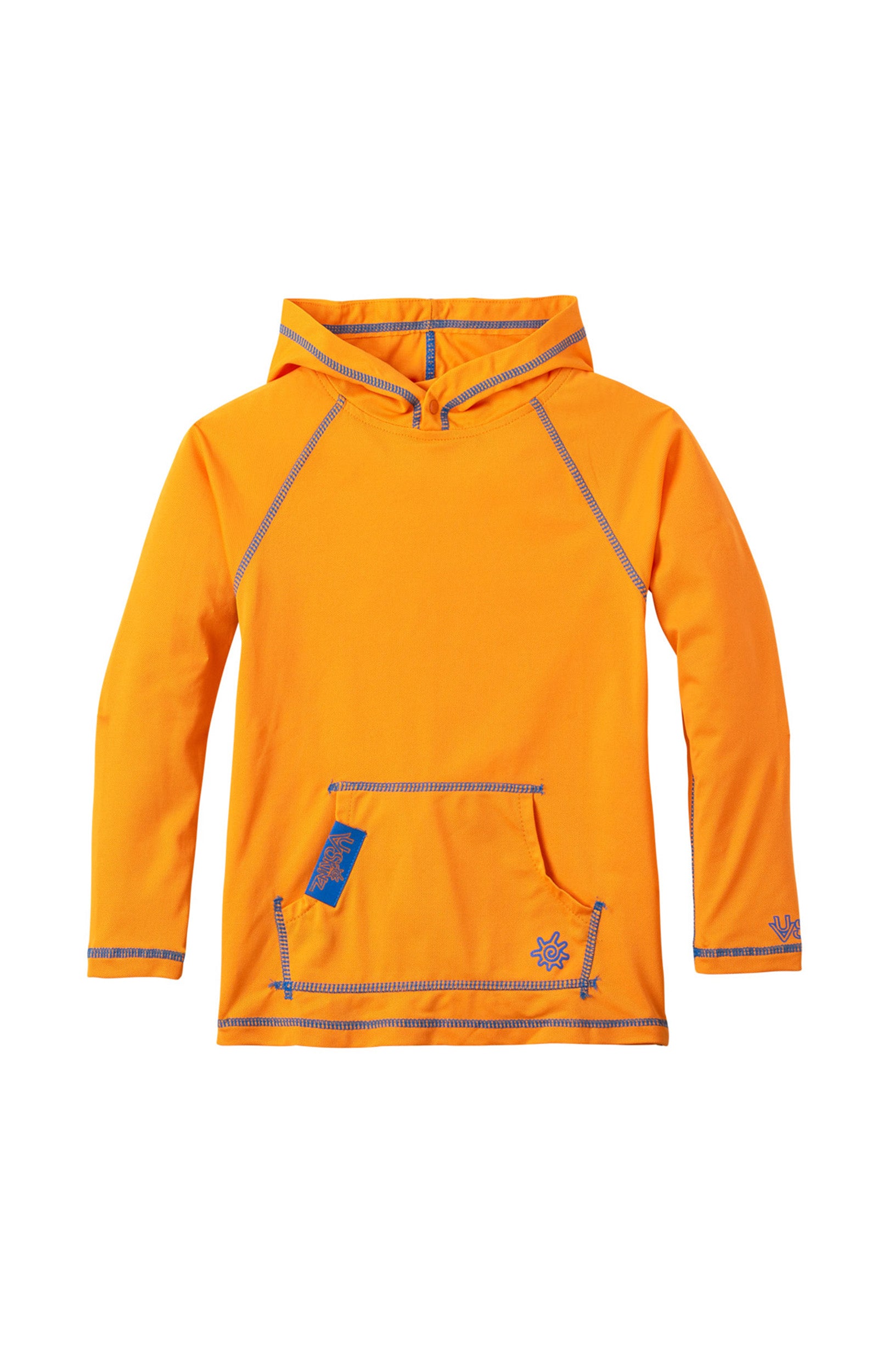 boy's pullover hoodie in orange|orange