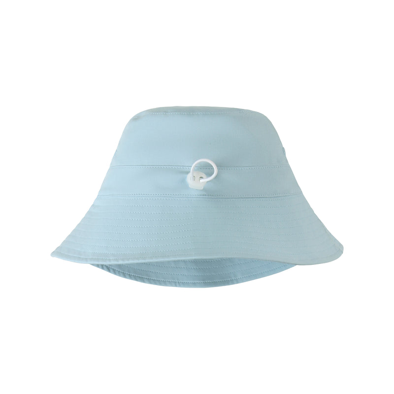 back view of boys adjustable bucket hat|aquamarine