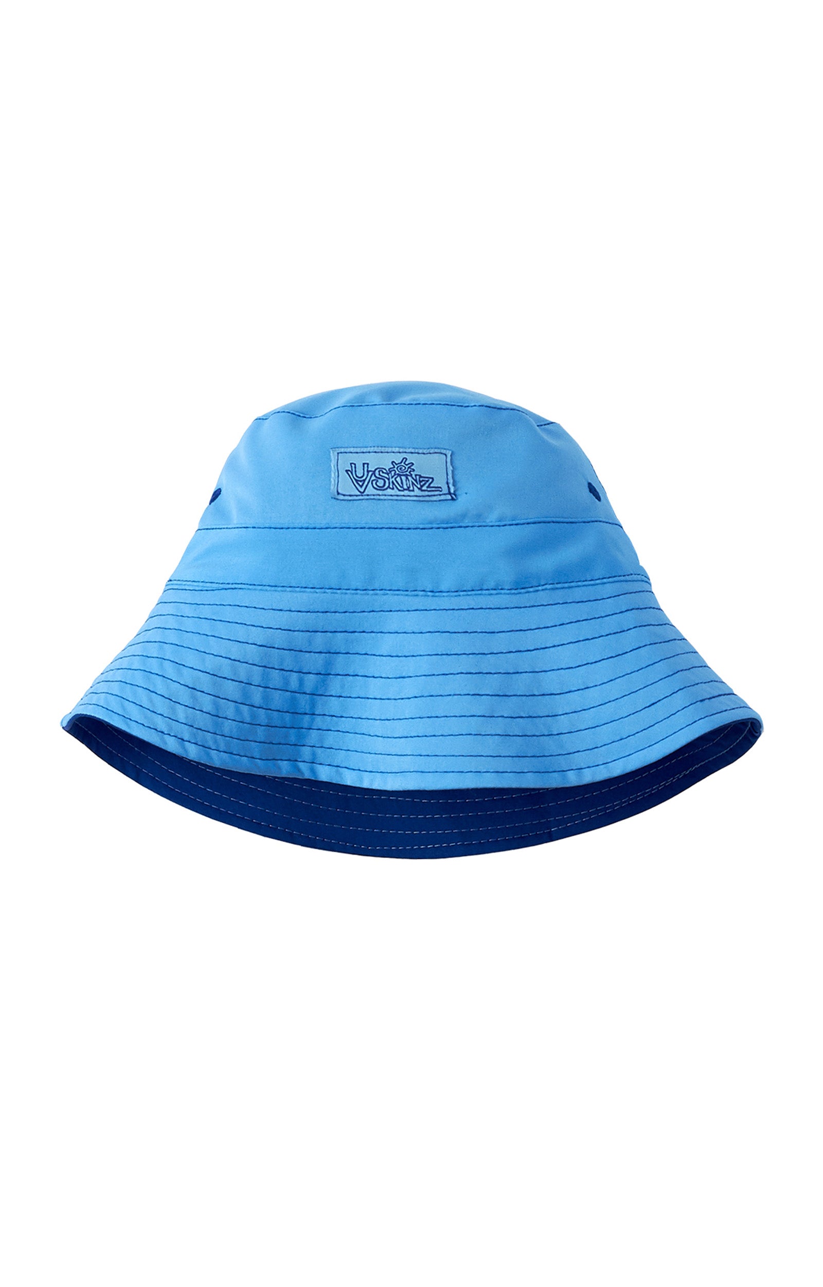 reversed view of the boy's bucket hat in navy blue ocean|navy-blue-ocean-blue