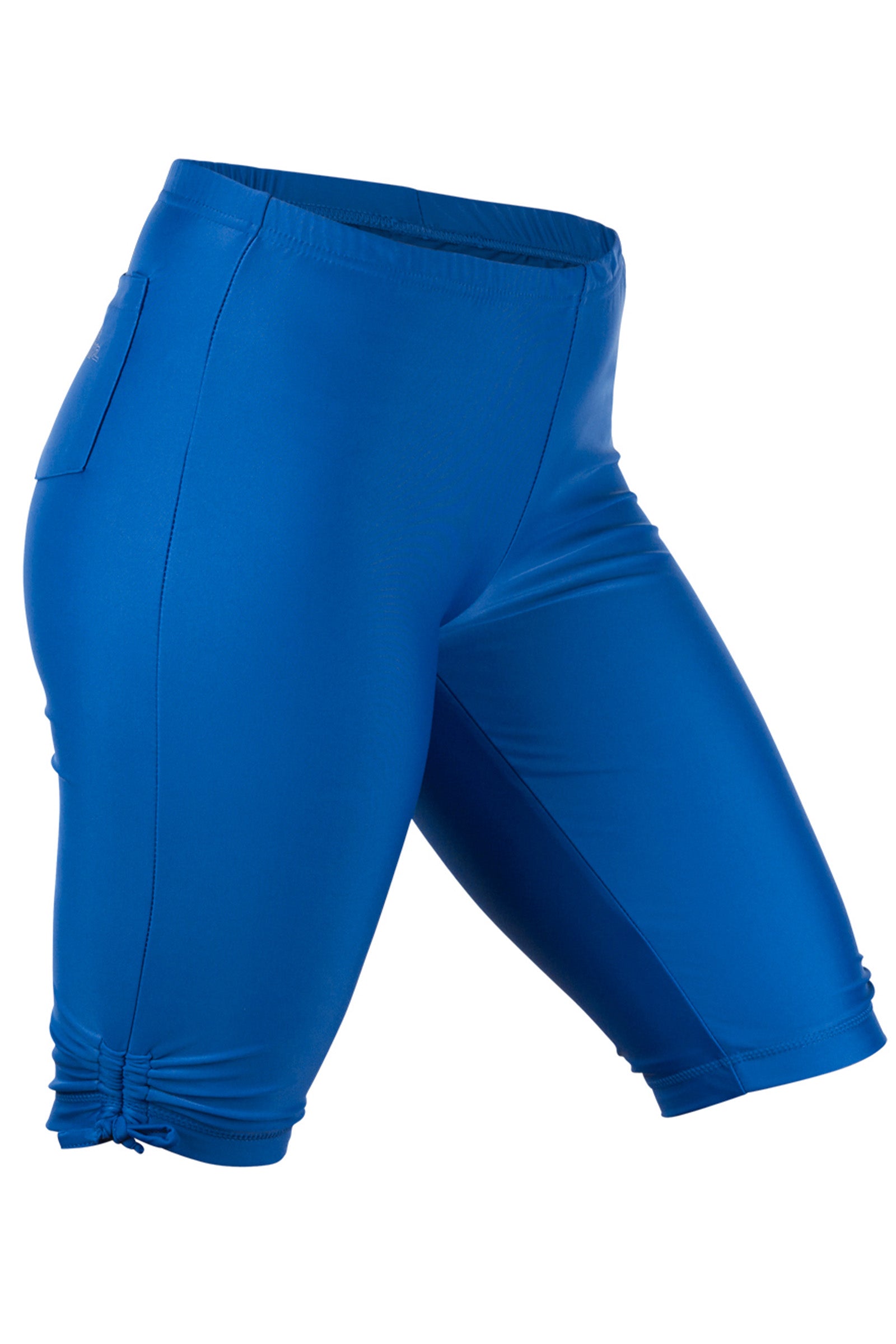 women's long swim shorts in navy blue