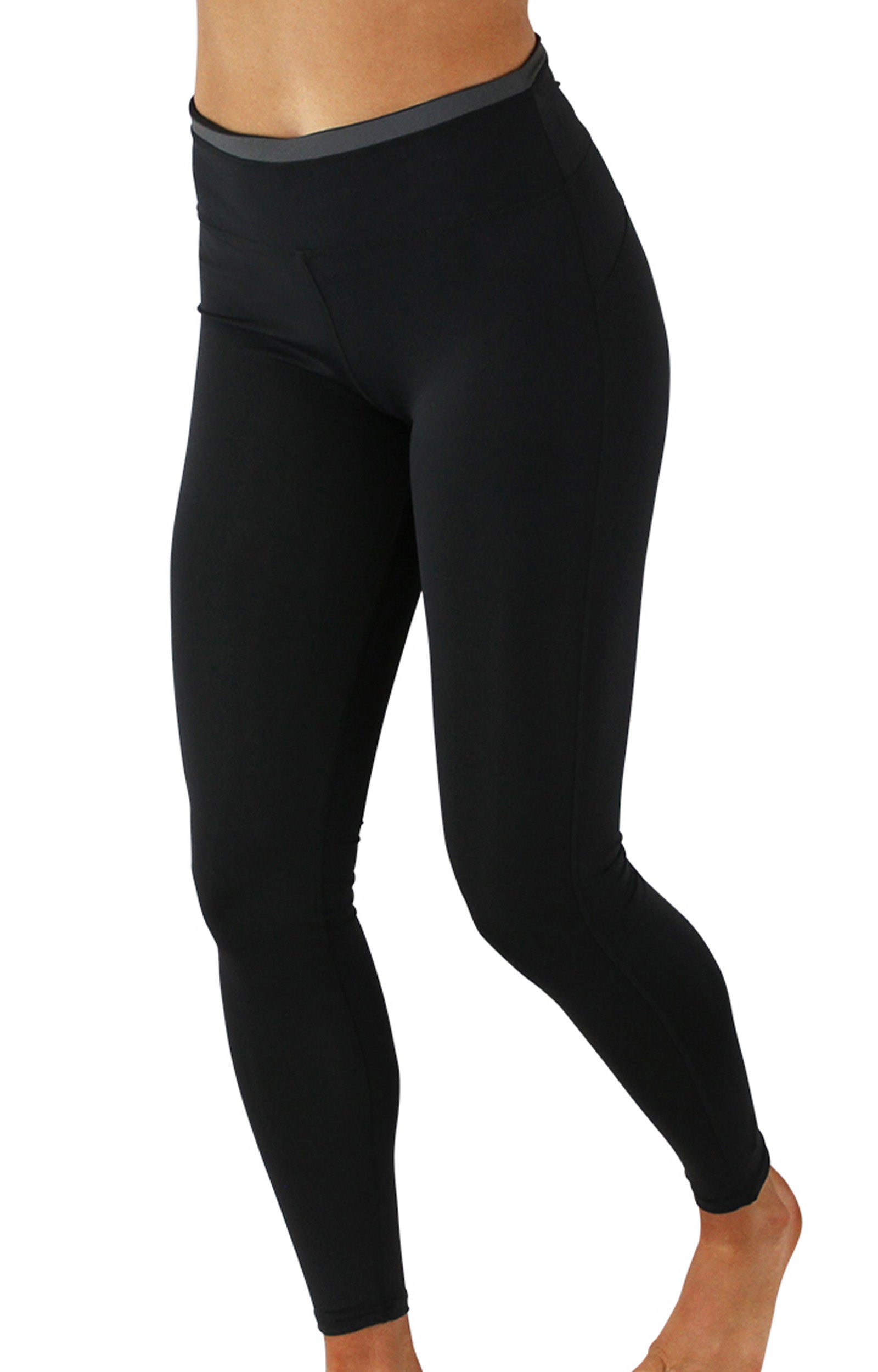 Women's Active Sport Swim Tights in Black|black