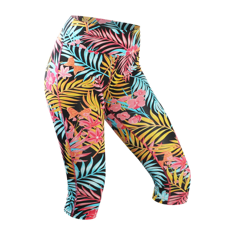 Women's Active Sport Swim Capris in Sunrise Rainforest|sunrise-rainforest