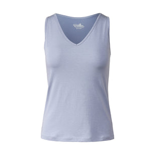 UV Skinz UPF Everyday Tank With Self Bra Front View in Moon Dust|moon-dust