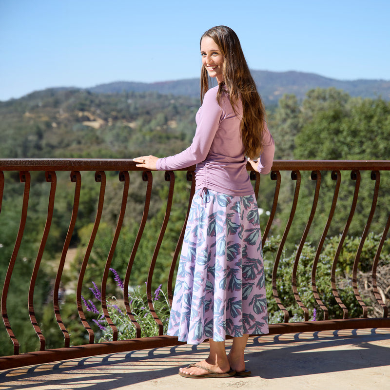 Women's A-Line UPF Midi Skirt