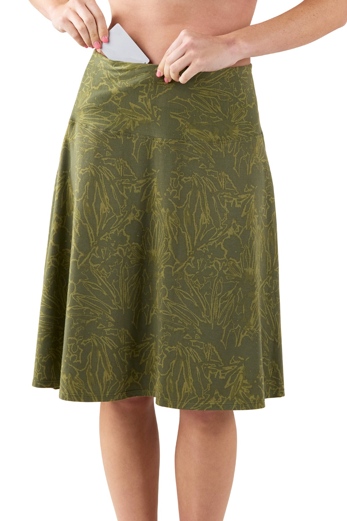 Women's Knee Length UPF Swing Skirt
