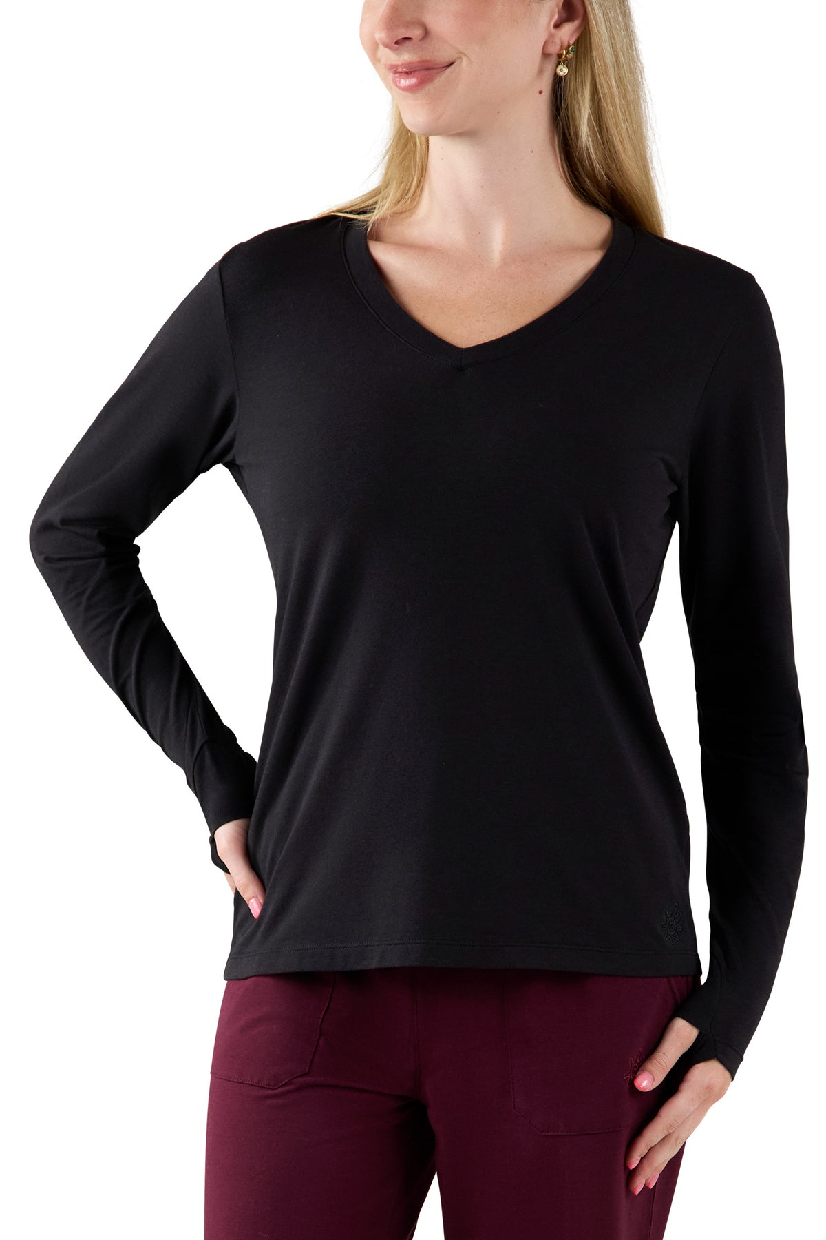 Women's Long Sleeve V-Neck R&R Tee
