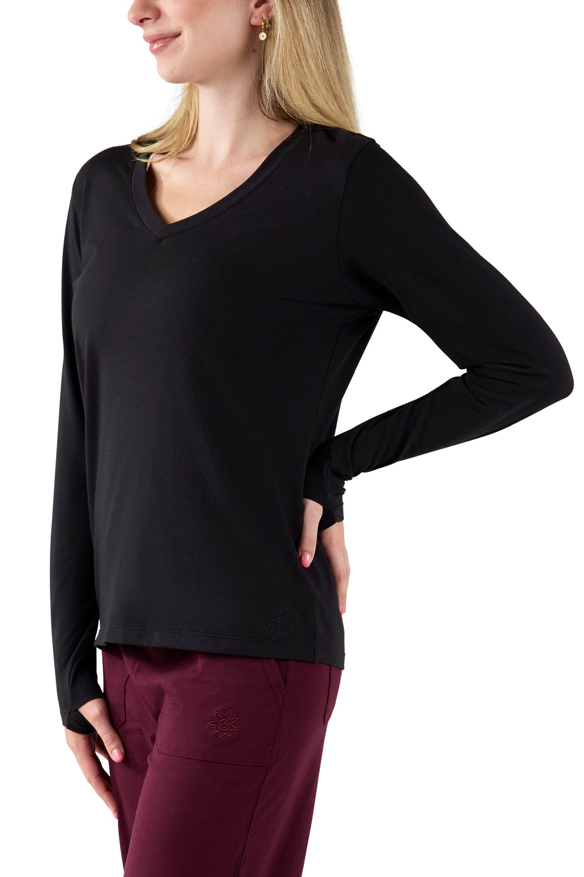 Women's Long Sleeve V-Neck R&R Tee