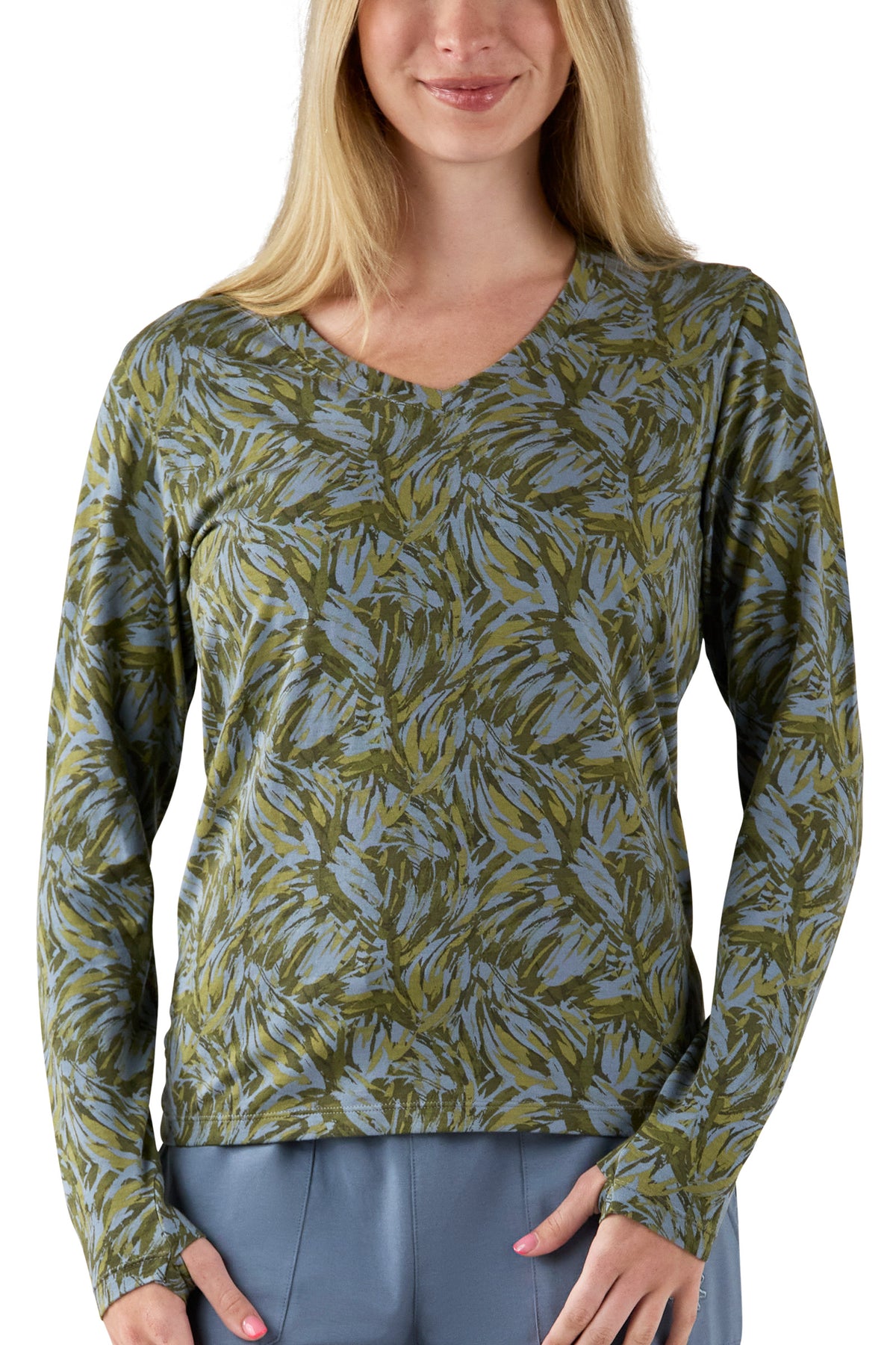 Women's Long Sleeve V-Neck R&R Tee