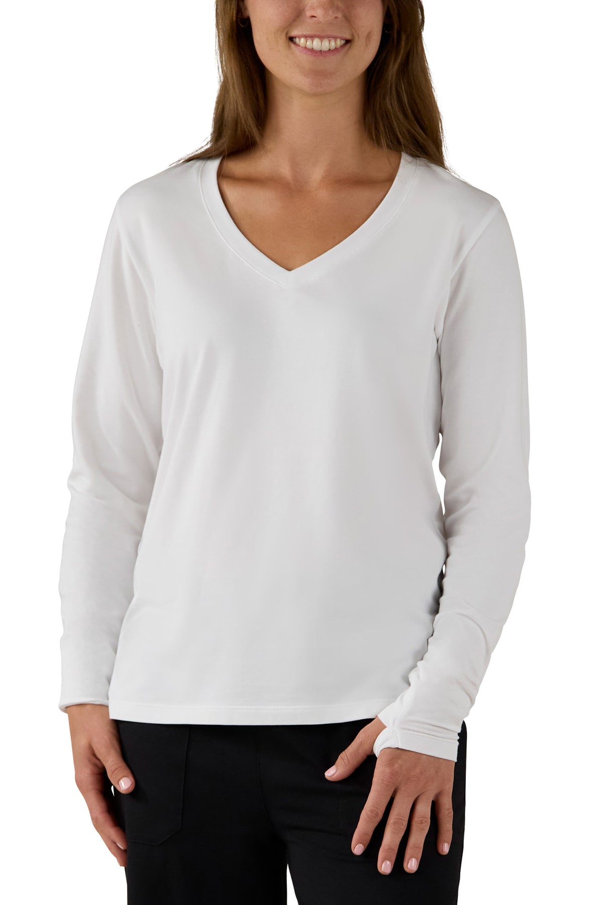 Women's Long Sleeve V-Neck R&R Tee