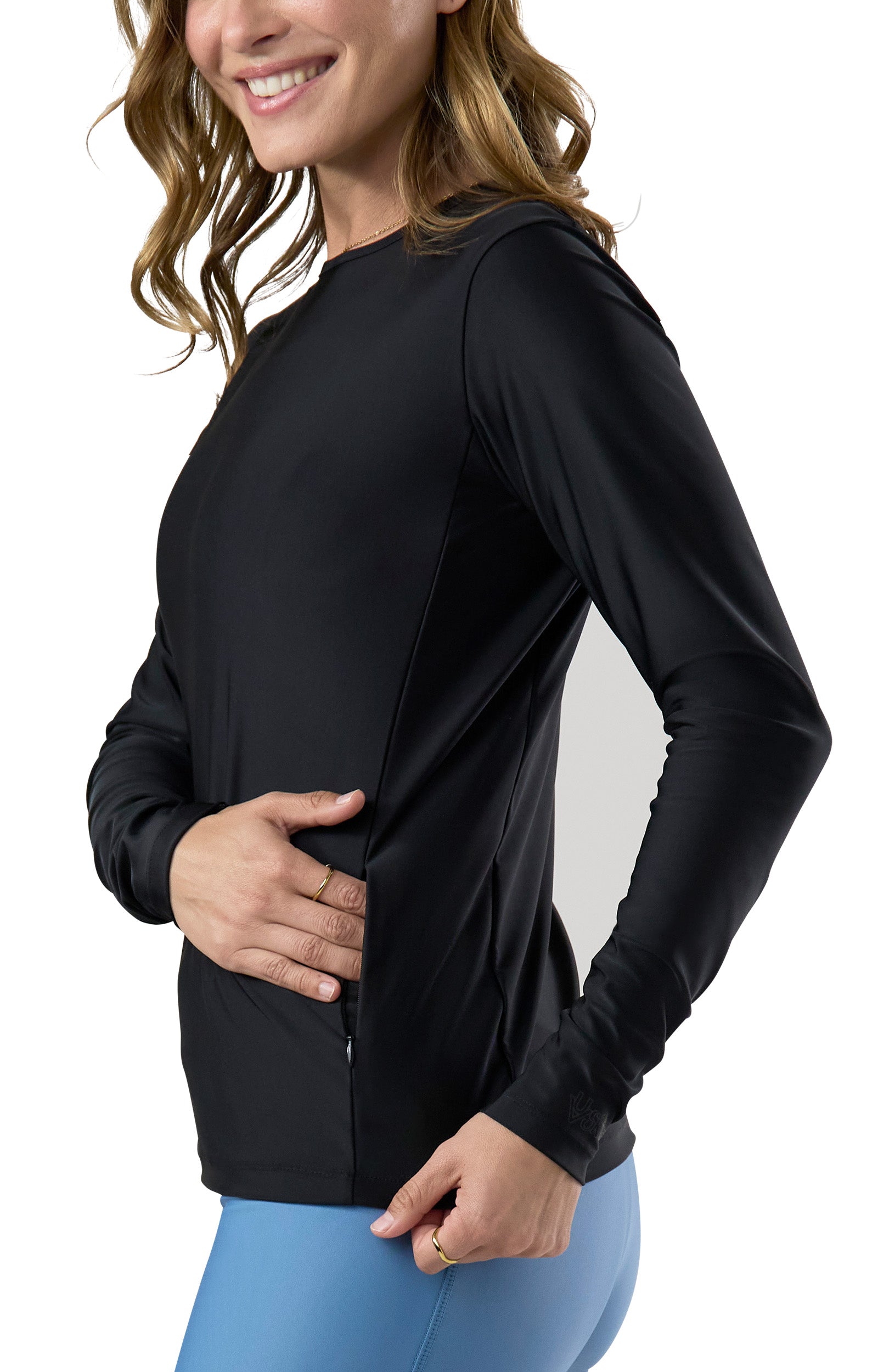 Women's Long Sleeve Crew Sun & Swim Shirt