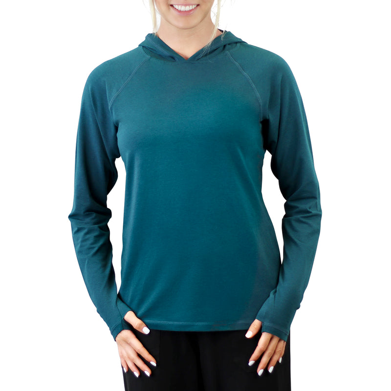 women's everyday hoodie in deep teal|deep-teal