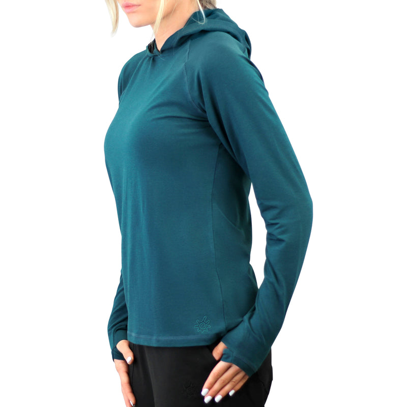 women's everyday hoodie in deep teal|deep-teal