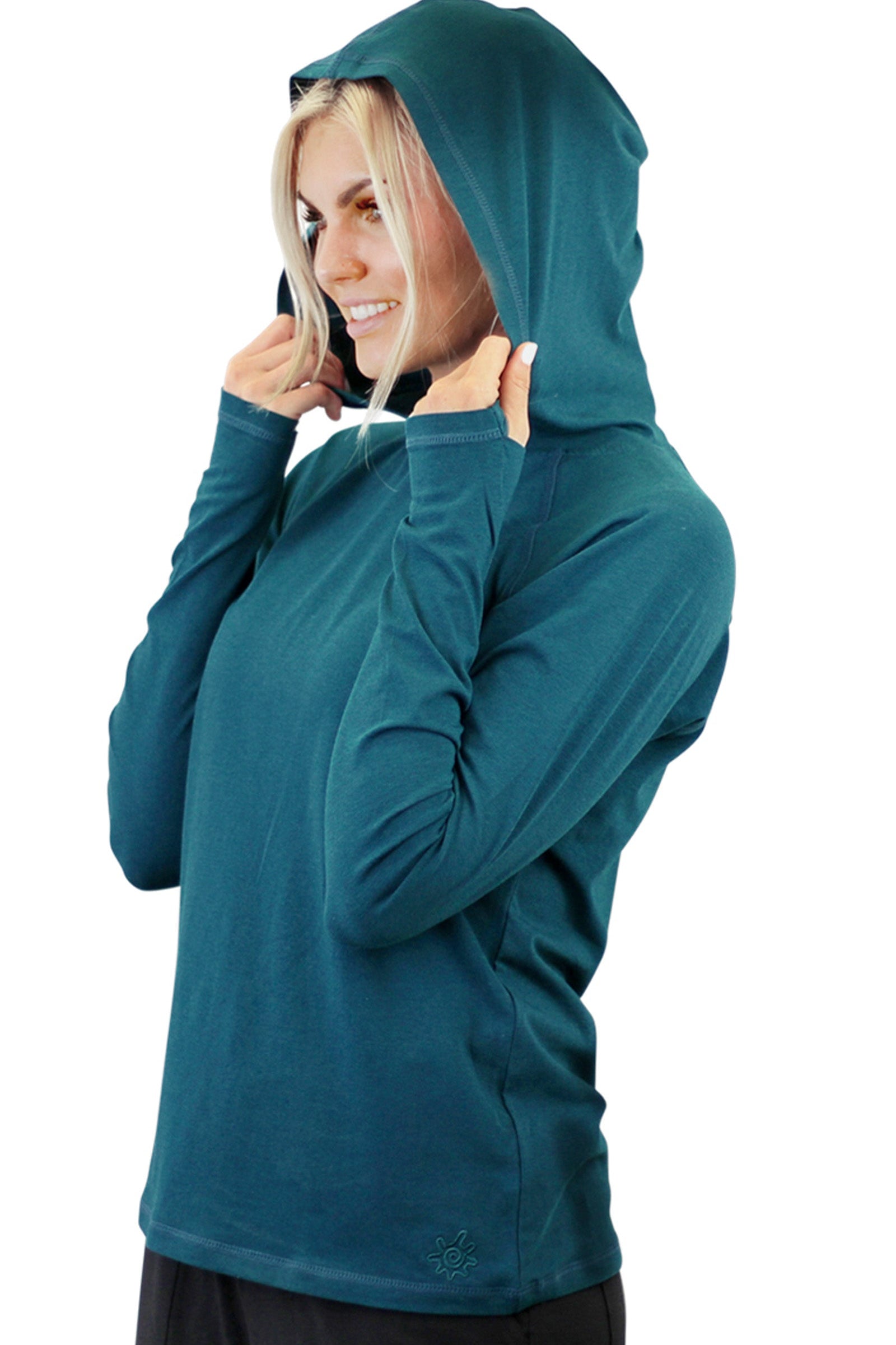 women's everyday hoodie in deep teal|deep-teal