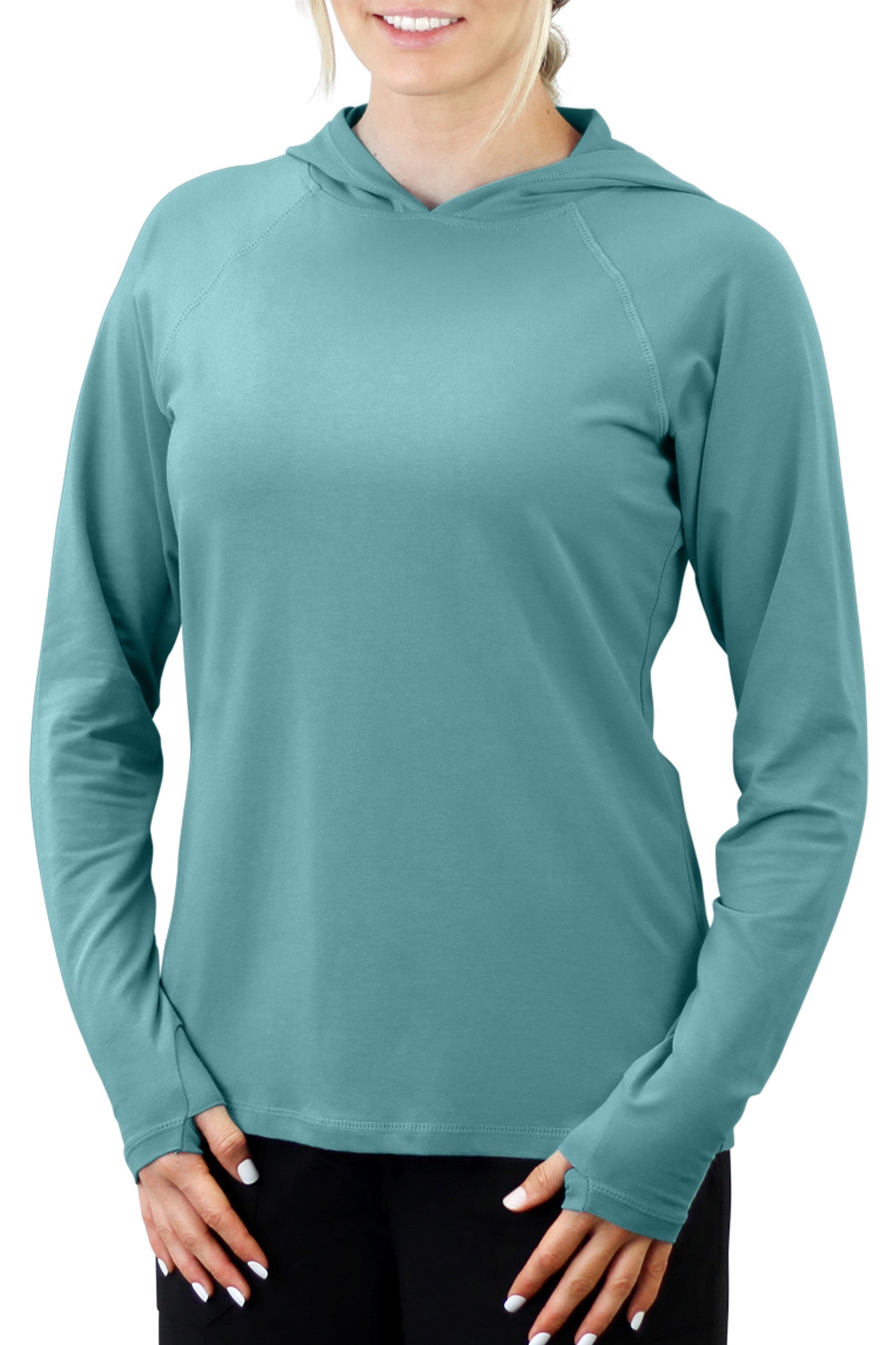women's everyday hoodie in river|river