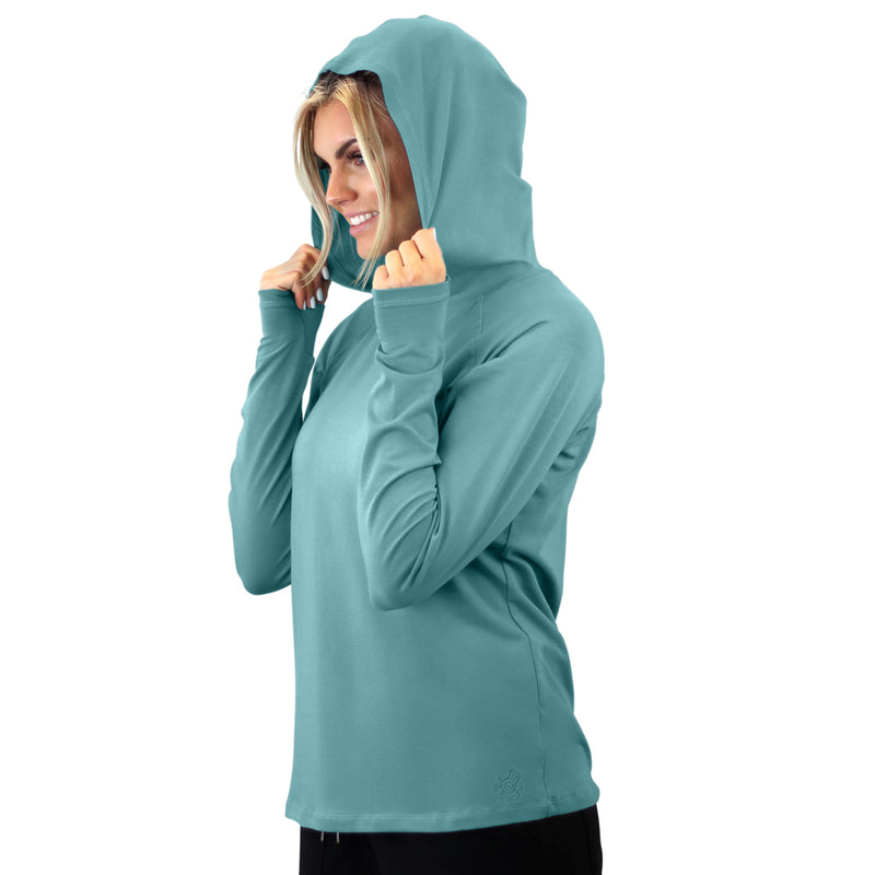 women's everyday hoodie in river|river