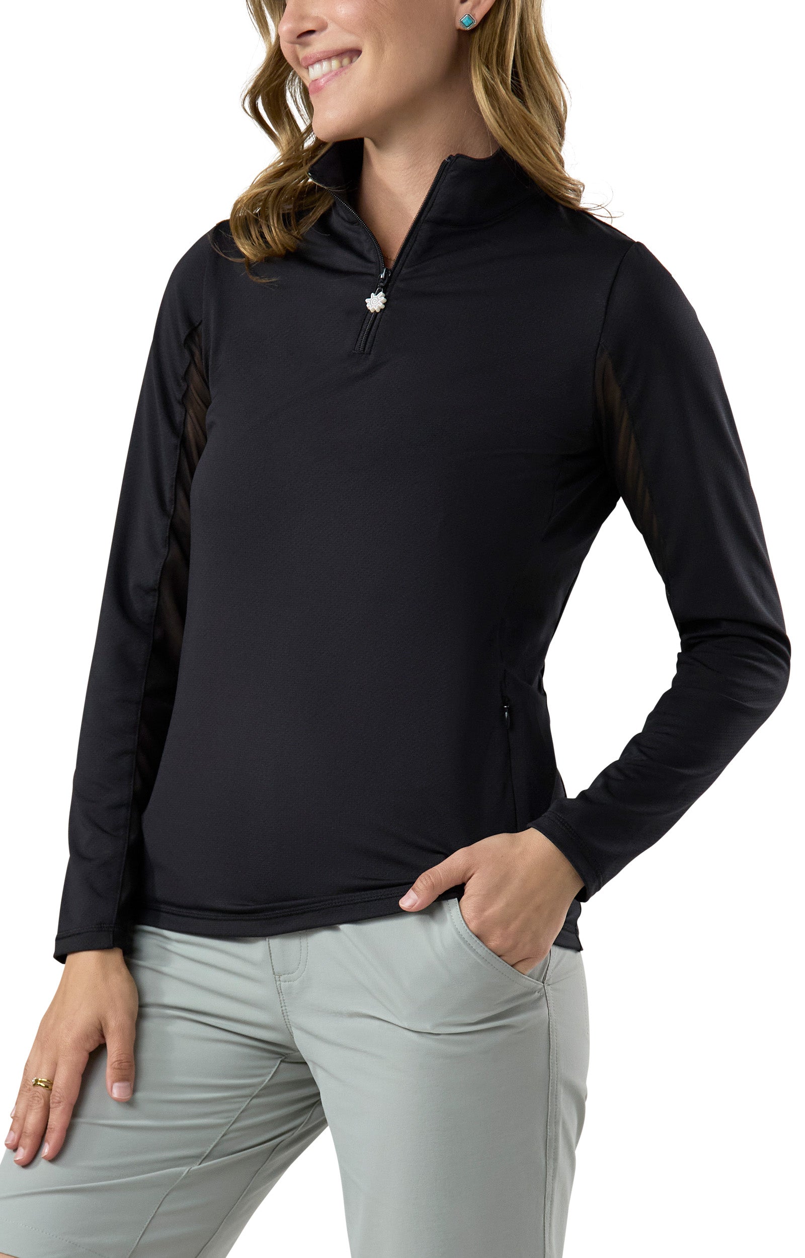 Women's Quarter Zip Vented Sun Shirt